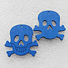 Wooden Jewelery Pendant, Skeleton 33x33x2mm Hole:1.5mm, Sold by PC