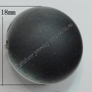 Dichroice Matte Acrylic Beads, Flat Round 18mm Hole:2.5mm, Sold by Bag 