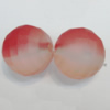 Dichroice Matte Acrylic Beads, Faceted Round 20mm Hole:3.5mm, Sold by Bag 
