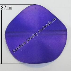 Dichroice Matte Acrylic Beads, 27mm Hole:2mm, Sold by Bag 