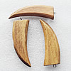 Wooden Jewelery Pendant, Ivory 64x20x7mm Hole:2mm, Sold by PC