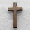 Wooden Jewelery Pendant, Cross 85x48x10mm Hole:2mm, Sold by PC