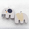 Wooden Jewelery Pendant, Elephant 36x34x4mm Hole:2mm, Sold by PC