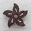 Wooden Jewelery Pendant, Flower 32x4mm Hole:5mm, Sold by PC