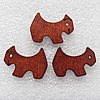 Wooden Jewelery Pendant, Animal 27x18mm Hole:1mm, Sold by PC
