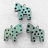 Wooden Jewelery Pendant, Animal 26x23x4mm Hole:2mm, Sold by PC