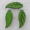 Wooden Jewelery Pendant, Leaf 28x12x2mm Hole:1mm, Sold by PC