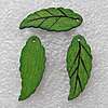 Wooden Jewelery Pendant, Leaf 28x12x2mm Hole:1mm, Sold by PC