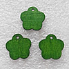 Wooden Jewelery Pendant, Flower 15x1mm Hole:1mm, Sold by PC