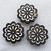  Wooden Applique, Flower 30x4mm Sold by PC