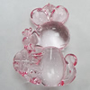 Transparent Acrylic Pendant, Animal 38x28mm, Sold by Bag 