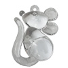 Transparent Acrylic Pendant, Animal 54x39mm Hole:4mm, Sold by Bag 