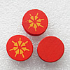 Wood Jewelery Beads，Flat Round 18x6mm Hole:2mm, Sold by PC