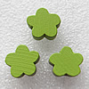 Wood Jewelery Beads，Flower 15x8mm Hole:2mm, Sold by PC