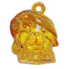 Transparent Acrylic Pendant, Animal 38x31mm Hole:3.5mm, Sold by Bag 