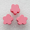 Wood Jewelery Beads，Flower 15x8mm Hole:2mm, Sold by PC