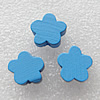 Wood Jewelery Beads，Flower 15x8mm Hole:1.5mm, Sold by PC