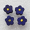 Wood Jewelery Beads，Flower 12x6mm Hole:1mm, Sold by PC