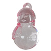 Transparent Acrylic Pendant, Children 36x19mm Hole:2.5mm, Sold by Bag 