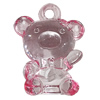Transparent Acrylic Pendant, Animal 36x28mm Hole:3.5mm, Sold by Bag 