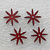 Wood Jewelery Beads，Flower 14x2mm Hole:1mm, Sold by PC