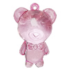 Transparent Acrylic Pendant, Animal 53x36mm Hole:3.5mm, Sold by Bag 