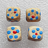 Wooden Jewelery Beads, Cube 10mm Hole:3mm, Sold by PC