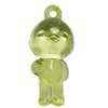 Transparent Acrylic Pendant, Children 53x24mm Hole:3.5mm, Sold by Bag 