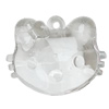 Transparent Acrylic Pendant, Animal Head 49x39mm Hole:3.5mm, Sold by Bag 