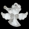 Transparent Acrylic Pendant, Animal 46x49mm Hole:3mm, Sold by Bag 