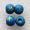 Wood Jewelery Beads，Round 10x9mm Hole:3mm, Sold by PC