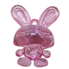 Transparent Acrylic Pendant, Animal 54x41mm Hole:3.5mm, Sold by Bag 