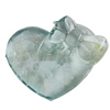 Acrylic Cabochons, Heart 48x57mm, Sold by Bag 