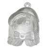 Transparent Acrylic Pendant, 50x35mm Hole:3mm, Sold by Bag 