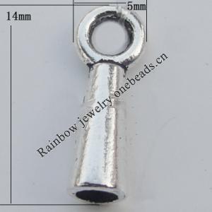 Connector Zinc Alloy Jewelry Findings Lead-free, 14x5mm Hole:2.5mm, Sold by Bag