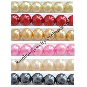 Imitate Pearl, ABS Plastic Beads, Round, 3mm in diameter, Sold by kg