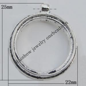 Connector Zinc Alloy Jewelry Findings Lead-free, 25x22x16mm Hole:1mm, Sold by Bag