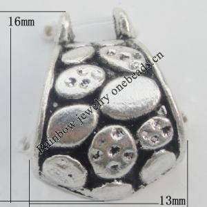 Connector Zinc Alloy Jewelry Findings Lead-free, 16x13mm Hole:0.5mm, Sold by KG