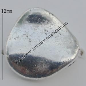 Bead Zinc Alloy Jewelry Findings Lead-free, 12mm Hole:1mm, Sold by Bag