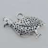 Pendant Zinc Alloy Jewelry Findings Lead-free, 19x13mm Hole:1.5mm, Sold by Bag