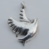Pendant Zinc Alloy Jewelry Findings Lead-free, 18x12mm Hole:1.5mm, Sold by Bag