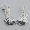 Pendant Zinc Alloy Jewelry Findings Lead-free, 16x11mm Hole:1.5mm, Sold by Bag