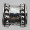 European style Beads Zinc Alloy Jewelry Findings Lead-free, 9x9mm Hole:5mm, Sold by Bag