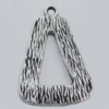 Pendant Zinc Alloy Jewelry Findings Lead-free, 40x27mm Hole:2.5mm, Sold by Bag