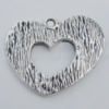Pendant Zinc Alloy Jewelry Findings Lead-free, 31x38mm Hole:3mm, Sold by Bag