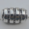European style Beads Zinc Alloy Jewelry Findings Lead-free, 15x10mm Hole:4.5mm, Sold by Bag