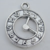 Pendant Zinc Alloy Jewelry Findings Lead-free, 21x18mm Hole:1.5mm, Sold by Bag