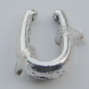 Pendant Bails，Fashion Zinc Alloy jewelry findings，8x6mm, Sold by Bag