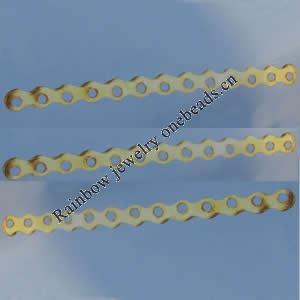 Spacer bars, Iron Jewelry Findings, 13-hole, 45x3mm hole=1.5mm, Sold per pkg of 5000