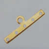 Spacer bars, Iron Jewelry Findings, 6-hole, 26x3mm hole=1.5mm, Sold per pkg of 5000
